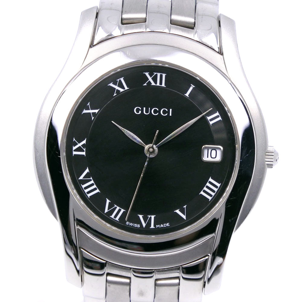 GUCCI Watches Quartz 5500M Stainless Steel black black dial