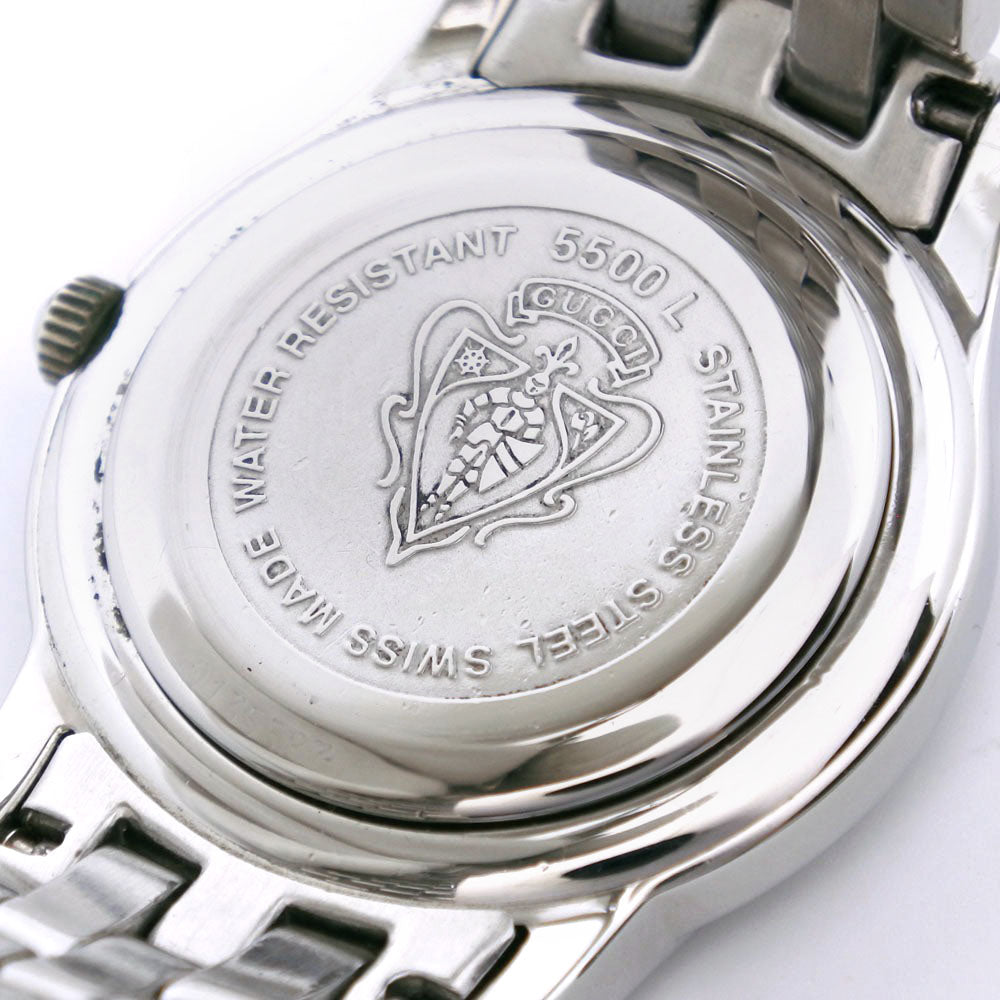 GUCCI Watches Quartz 5500L Stainless Steel black black dial