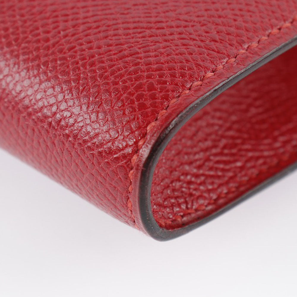 HERMES Clutch bag Epsom Red vintage H logo Women Used