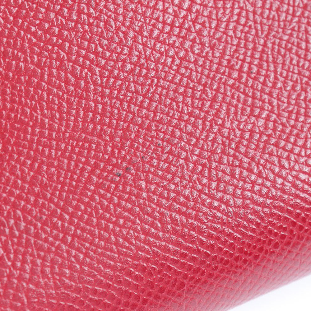 HERMES Clutch bag Epsom Red vintage H logo Women Used