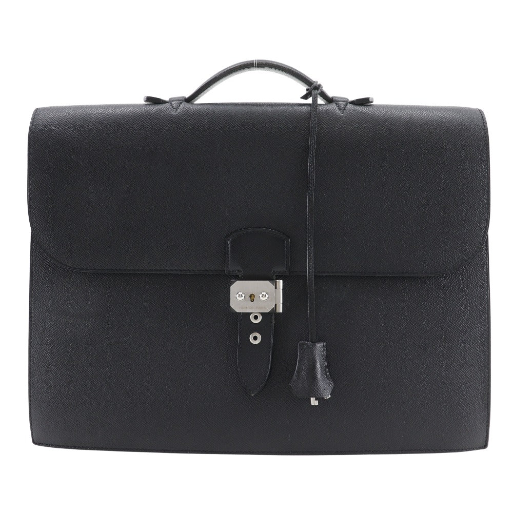 HERMES Business bag Epsom black Sac Adepeche 38