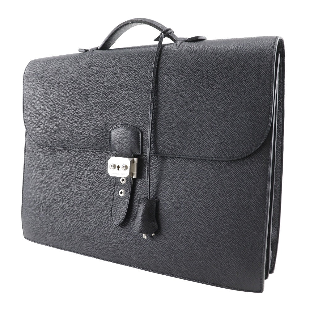 HERMES Business bag Epsom black Sac Adepeche 38