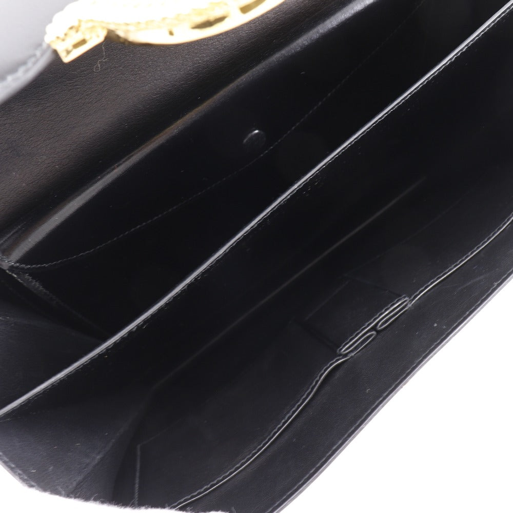 HERMES Handbag Box scarf black vintage Vasco