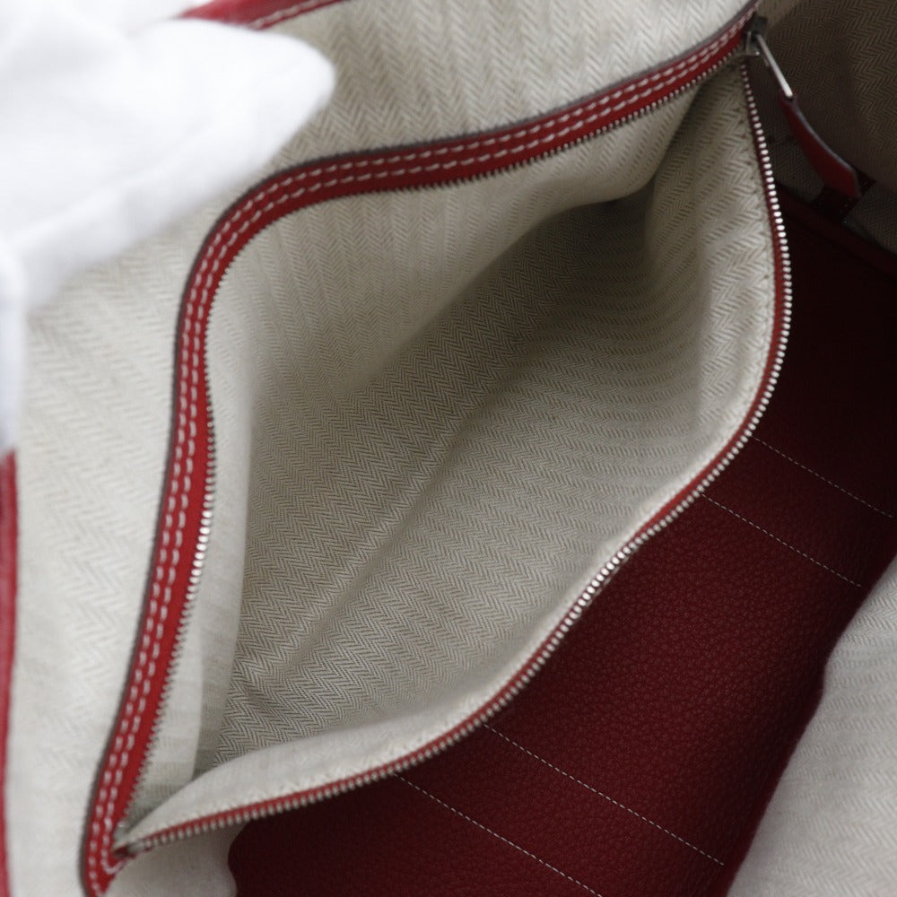 HERMES Tote Bag Negonda Red Garden party PM