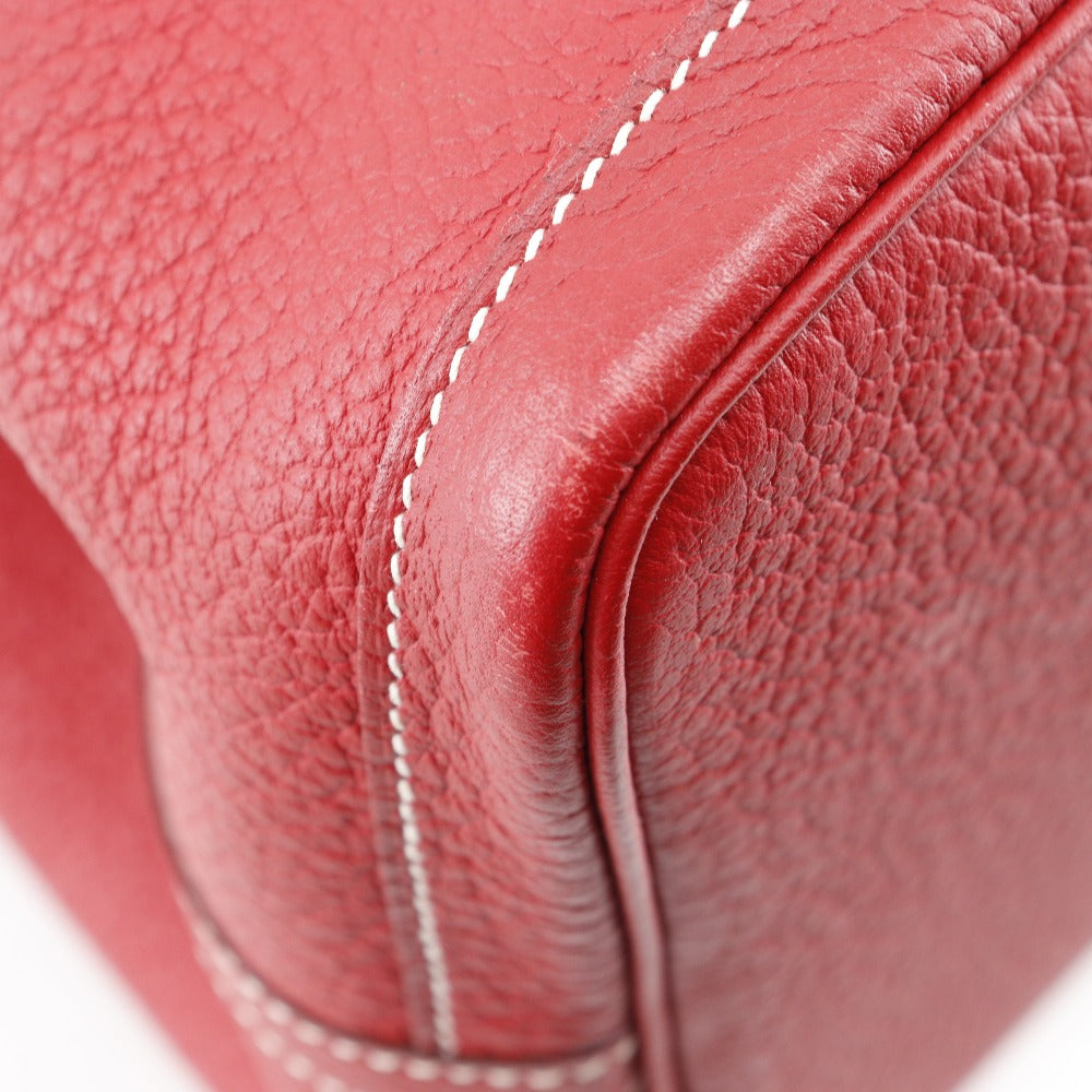 HERMES Tote Bag Negonda Red Garden party PM