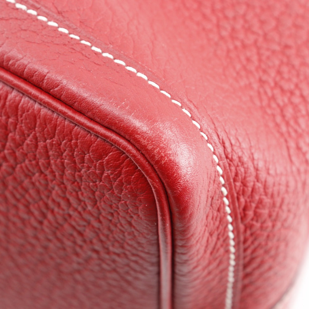 HERMES Tote Bag Negonda Red Garden party PM