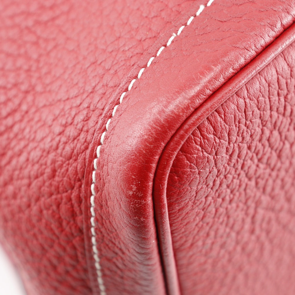 HERMES Tote Bag Negonda Red Garden party PM