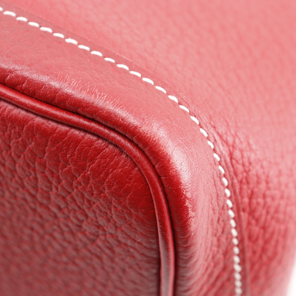 HERMES Tote Bag Negonda Red Garden party PM