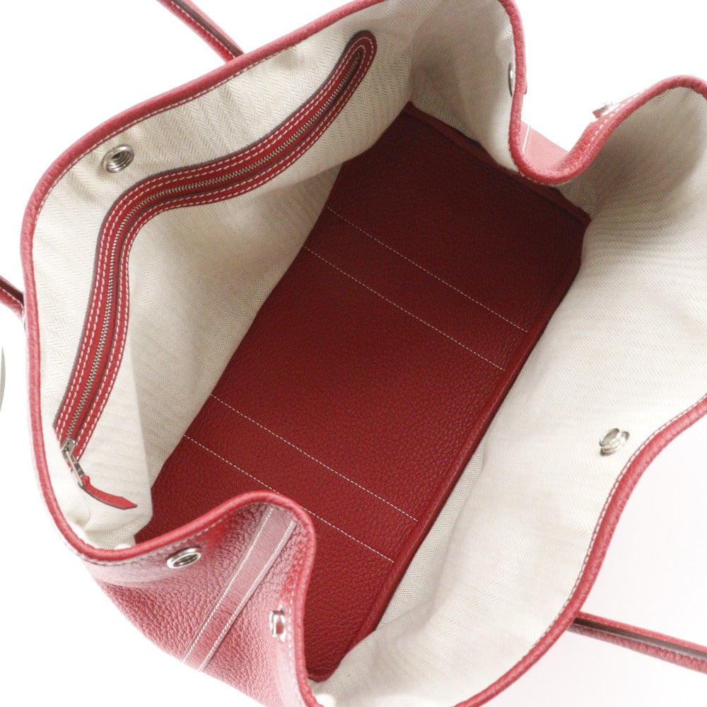 HERMES Tote Bag Negonda Red Garden party PM