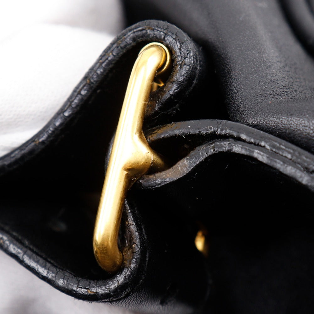 GUCCI Backpack Calfskin black vintage Old Gucci