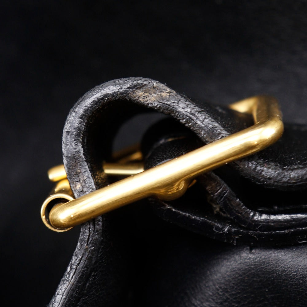 GUCCI Backpack Calfskin black vintage Old Gucci