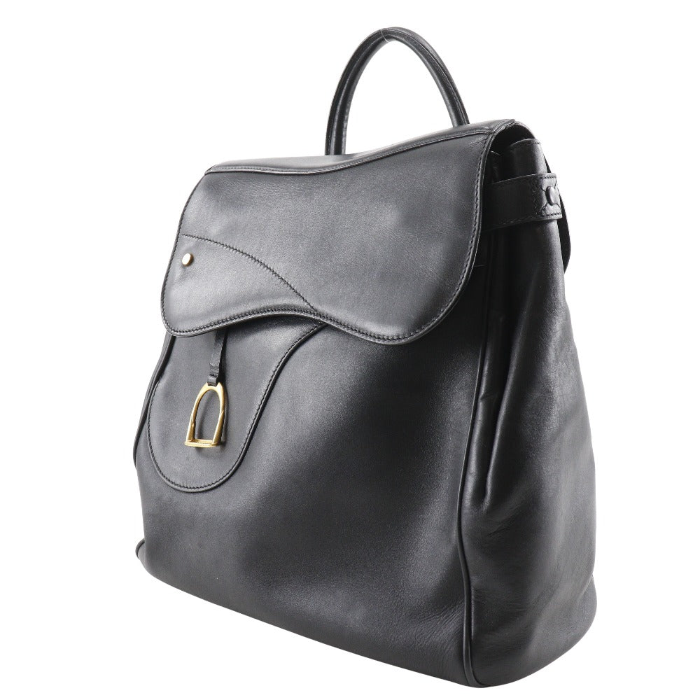 GUCCI Backpack Calfskin black vintage Old Gucci