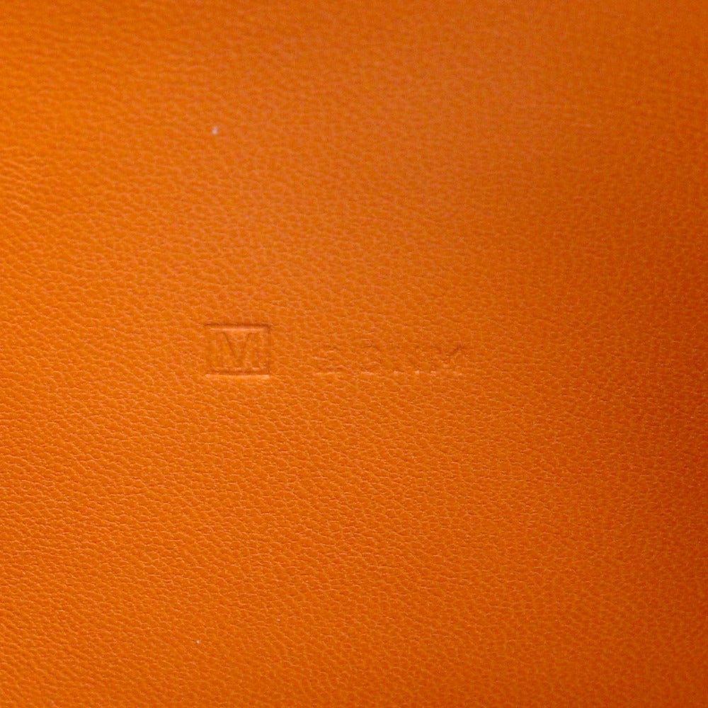 HERMES Long Wallet Purse Togo Brown / orange By color Dogon