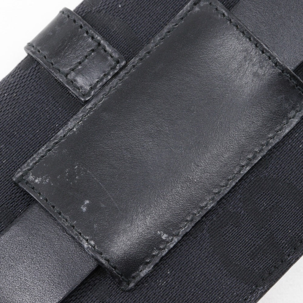 GUCCI Waist bag GG canvas black Belt bag Jackie line