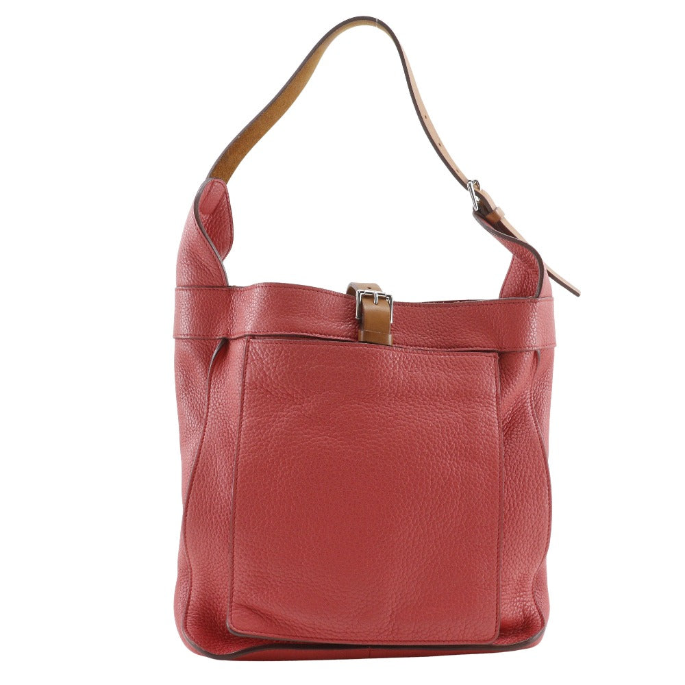 HERMES Shoulder Bag Taurillon Clemence pink Maruwari PM
