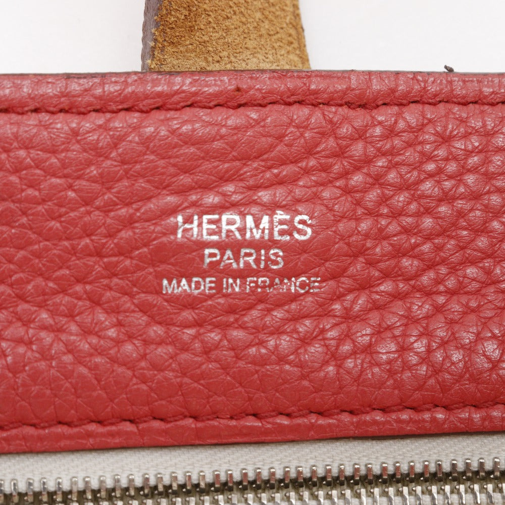 HERMES Shoulder Bag Taurillon Clemence pink Maruwari PM