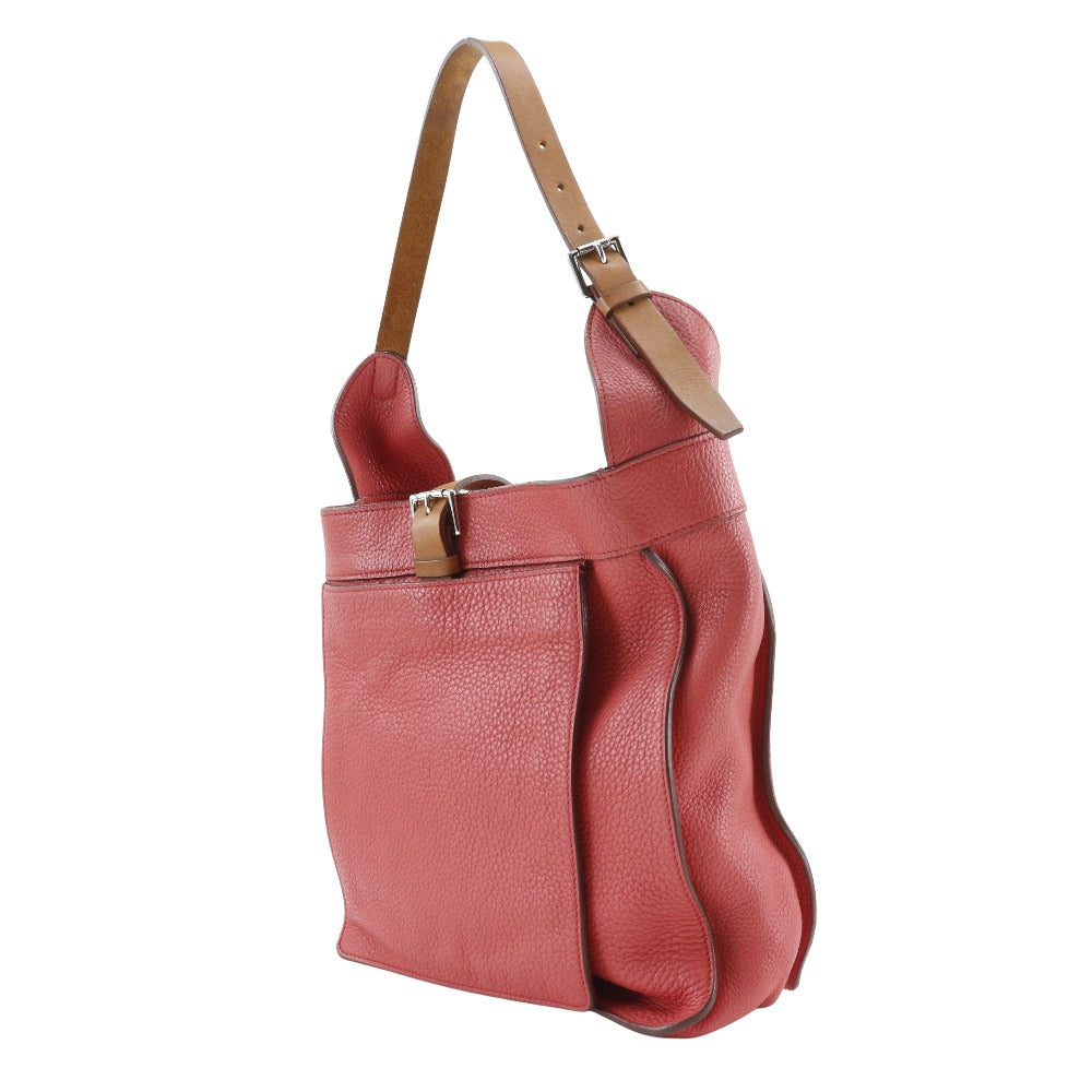 HERMES Shoulder Bag Taurillon Clemence pink Maruwari PM