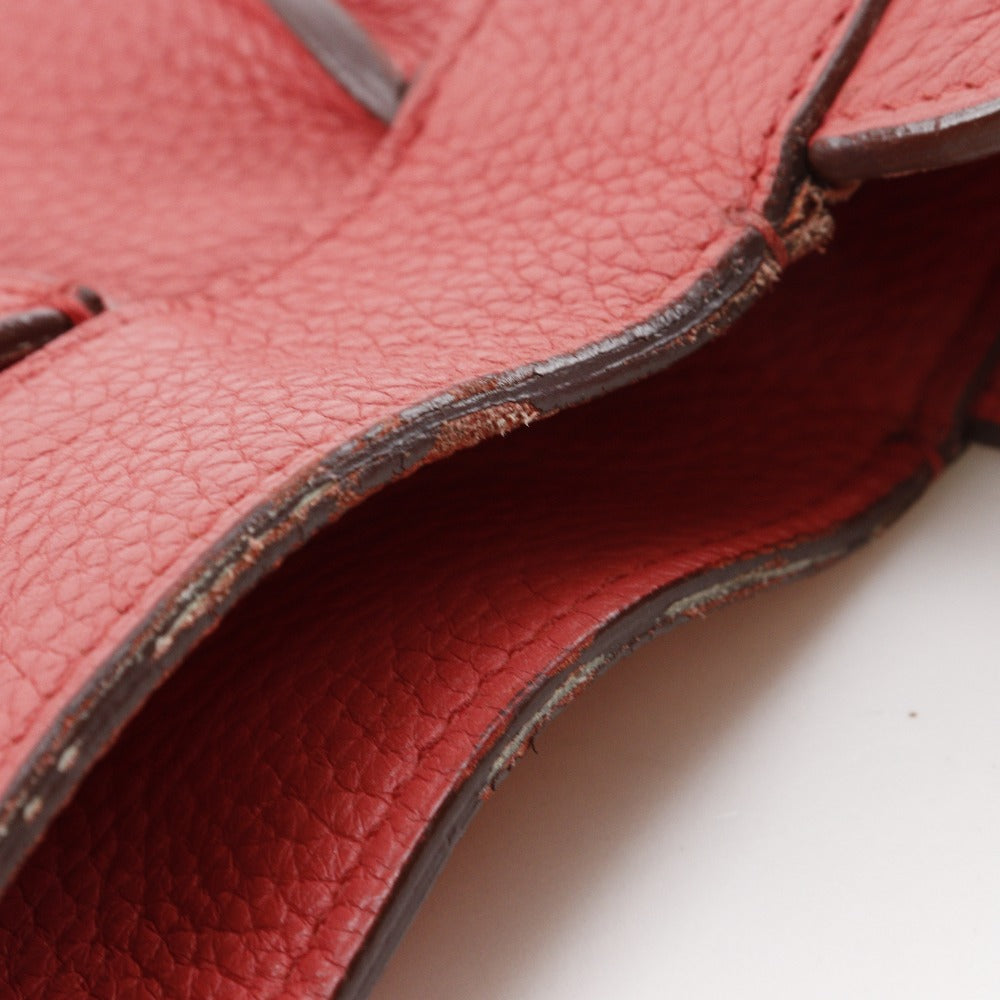 HERMES Shoulder Bag Taurillon Clemence pink Maruwari PM