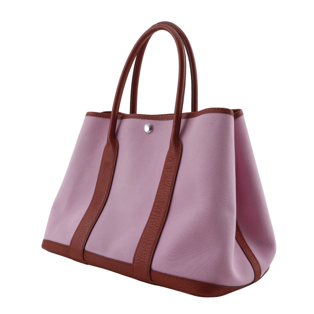 HERMES Tote Bag Towar Officier Pink / red Garden party PM