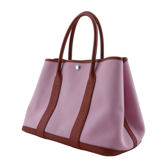 HERMES Tote Bag Towar Officier Pink / red Garden party PM