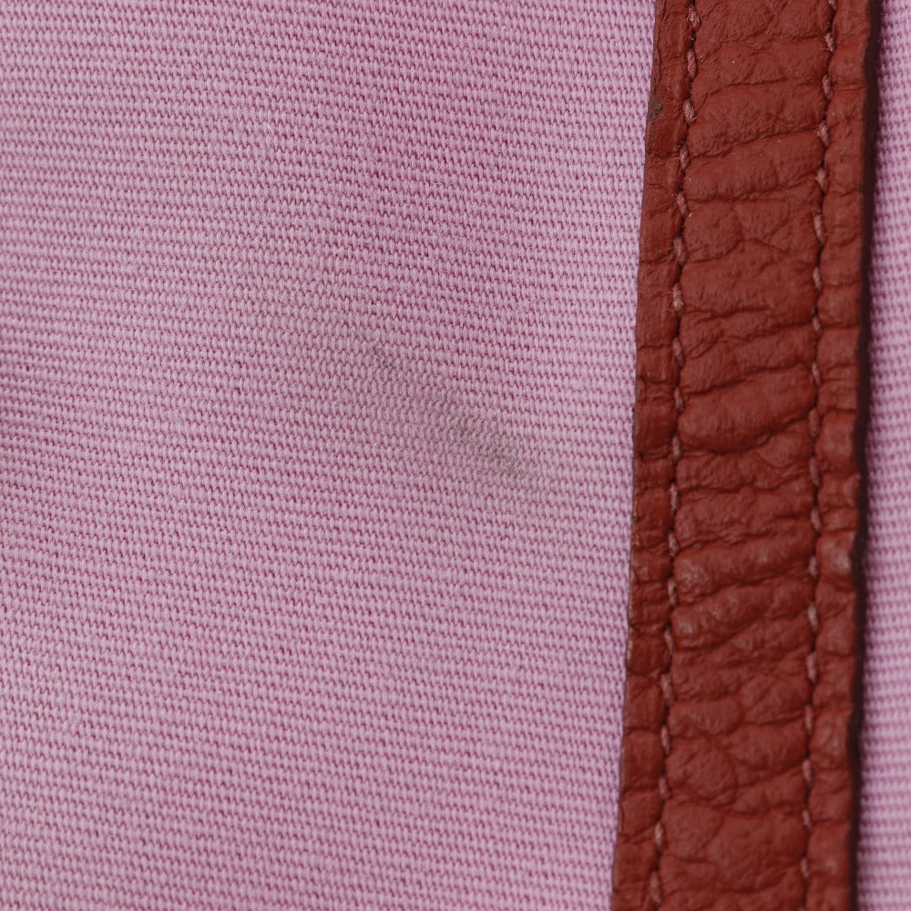 HERMES Tote Bag Towar Officier Pink / red Garden party PM