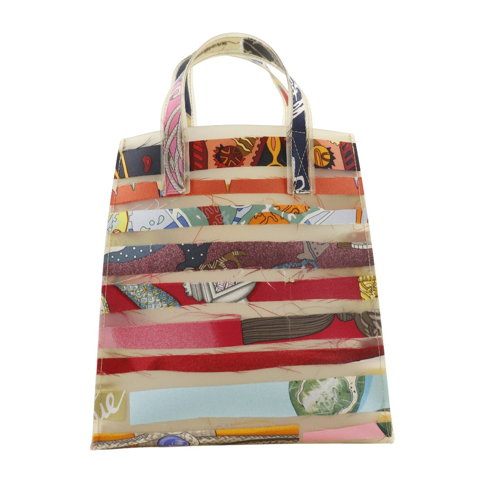 HERMES Handbag Rubber, Silk multicolor Tote Bag Louvre Museum Limited