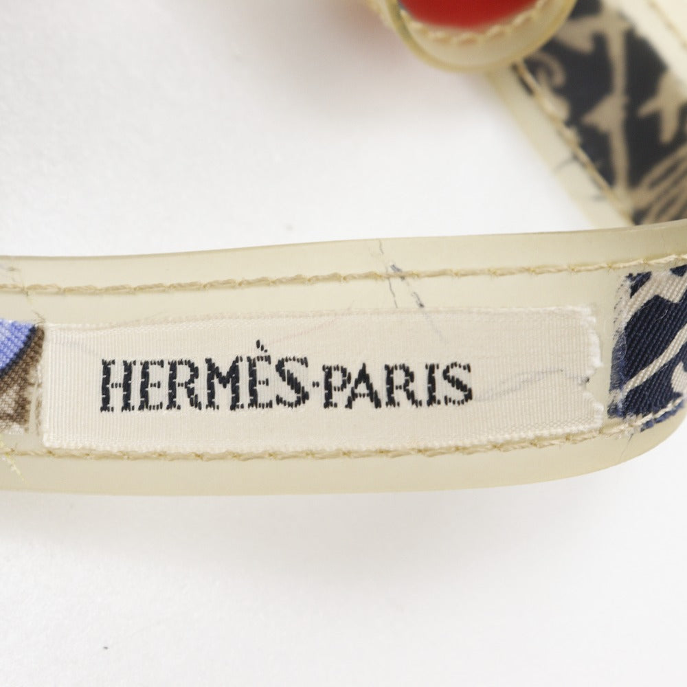 HERMES Handbag Rubber, Silk multicolor Tote Bag Louvre Museum Limited