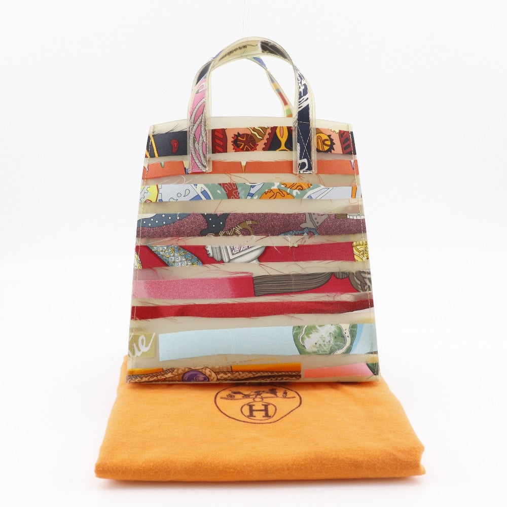 HERMES Handbag Rubber, Silk multicolor Tote Bag Louvre Museum Limited