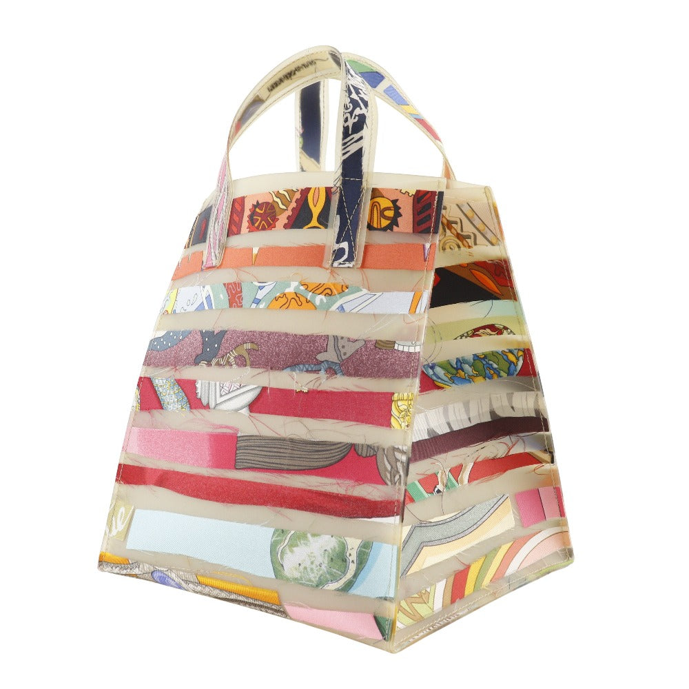 HERMES Handbag Rubber, Silk multicolor Tote Bag Louvre Museum Limited