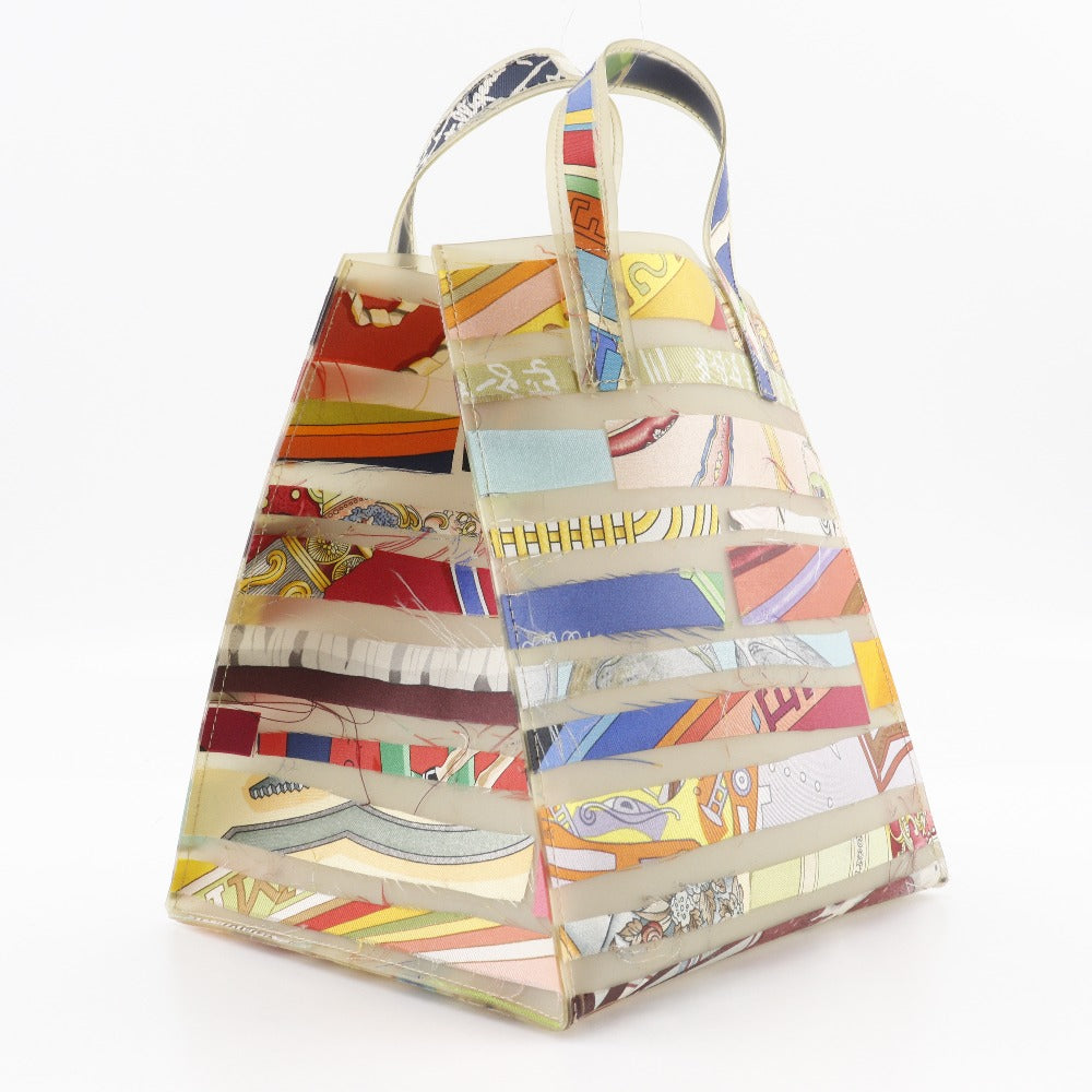 HERMES Handbag Rubber, Silk multicolor Tote Bag Louvre Museum Limited