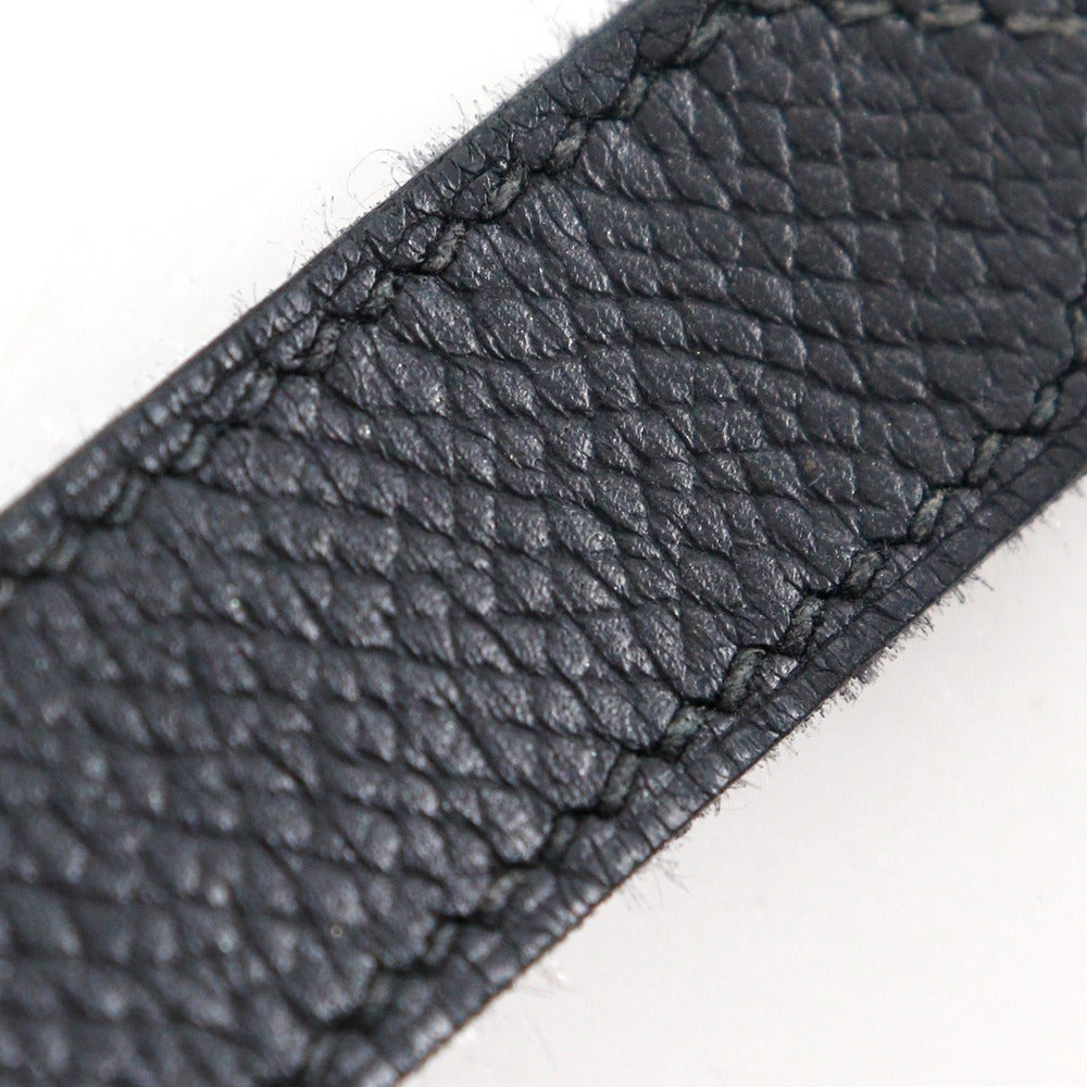 HERMES Long Wallet Purse Epsom black Trifold Beardupli 2PLIS