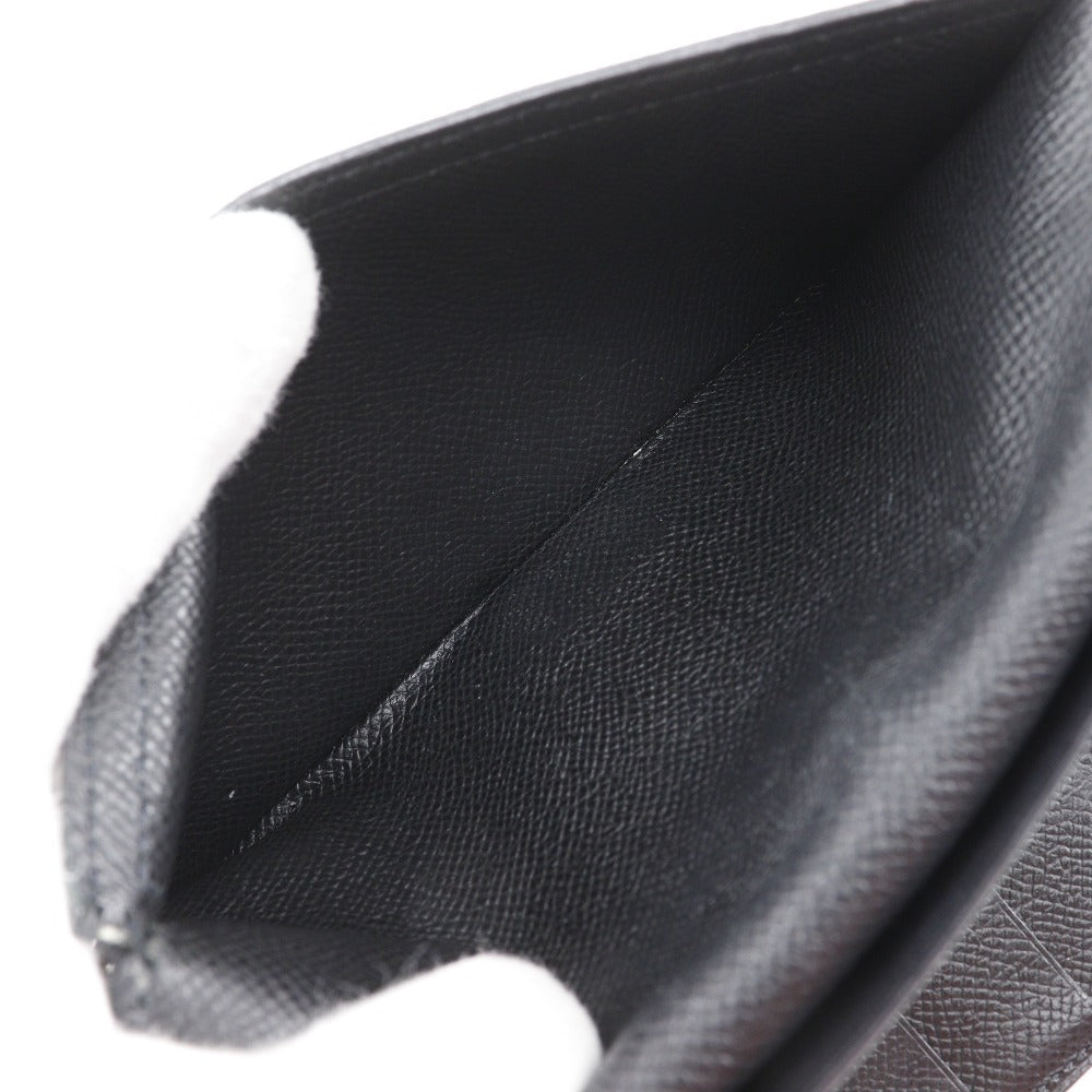 HERMES Long Wallet Purse Epsom black Trifold Beardupli 2PLIS