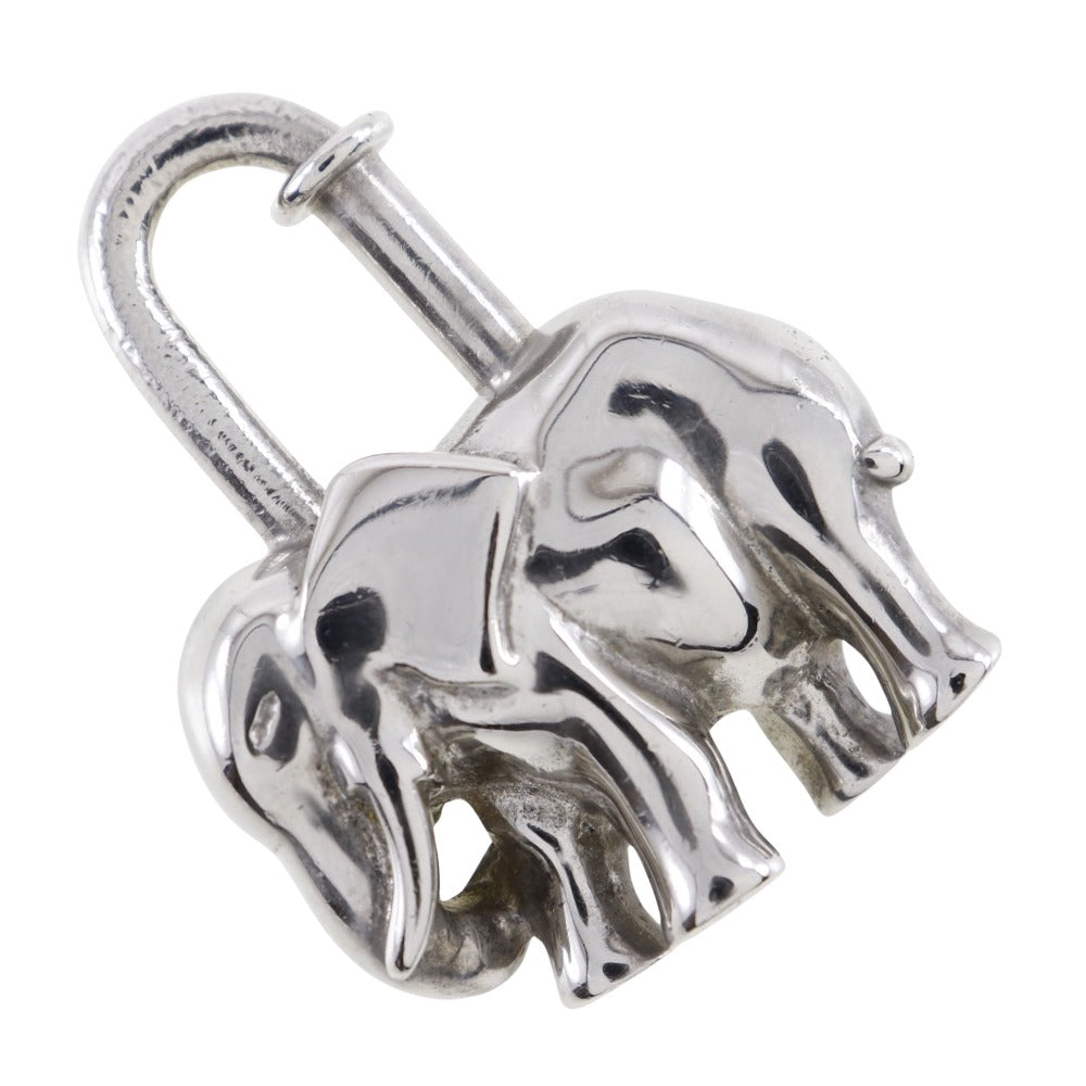 HERMES Cadena metallic Silver charm Accessories Women Used