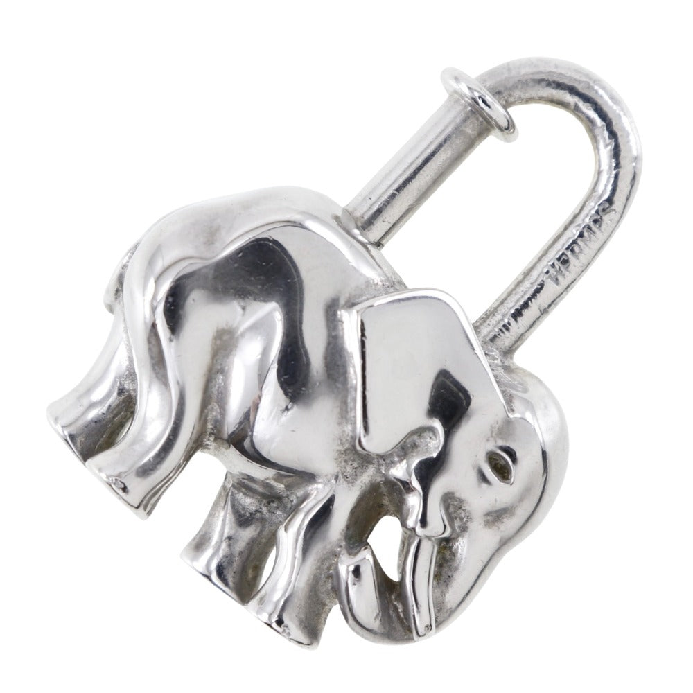 HERMES Cadena metallic Silver charm Accessories Women Used
