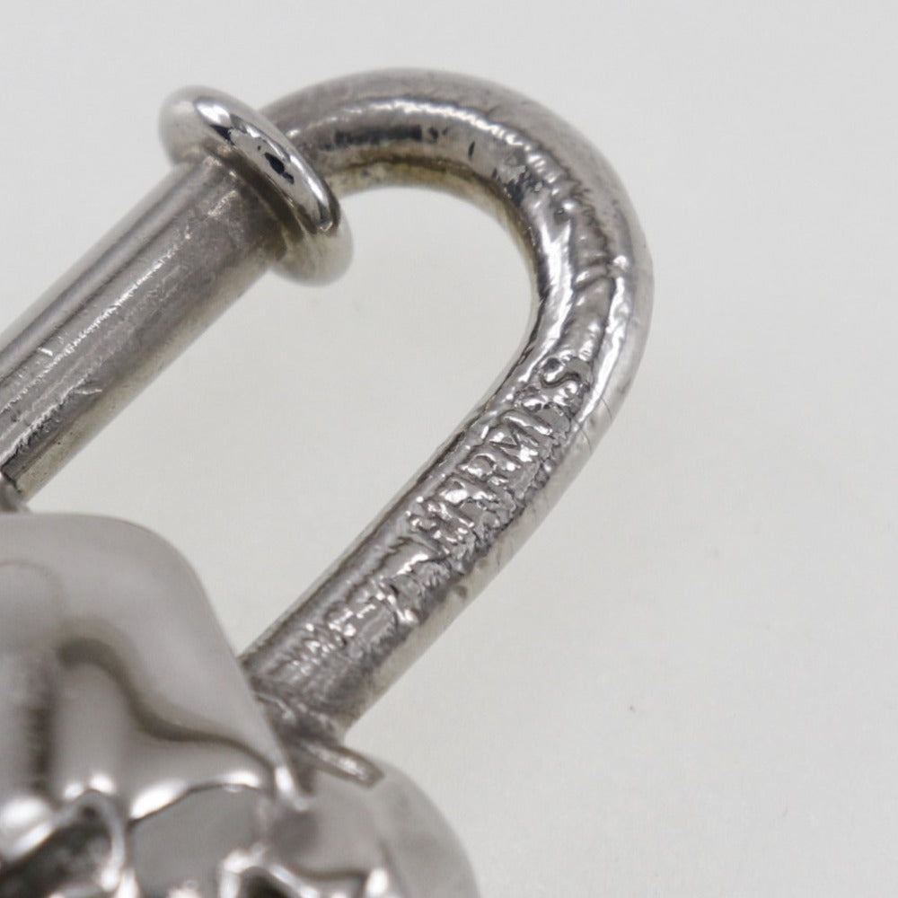 HERMES Cadena metallic Silver charm Accessories Women Used