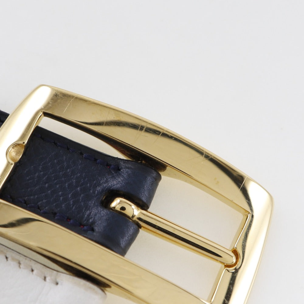 HERMES belt Courchevel, Swift multicolor reversible Women 70 Used