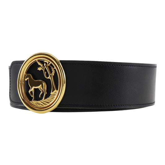 HERMES belt Boxcalf, Courchevel black Women Used