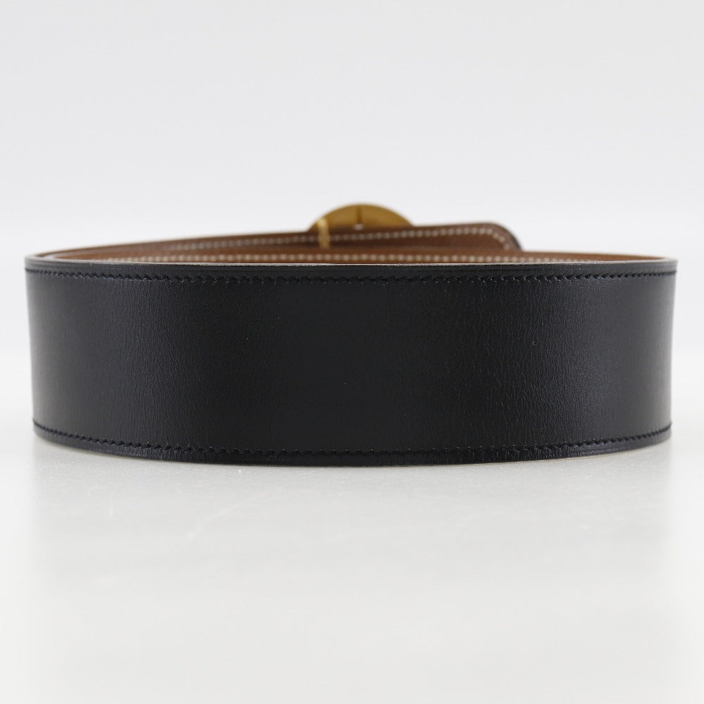 HERMES belt Boxcalf, Courchevel black Women Used
