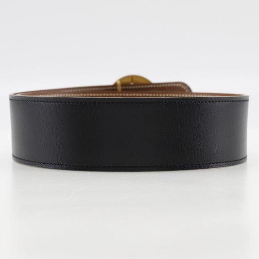 HERMES belt Boxcalf, Courchevel black Women Used