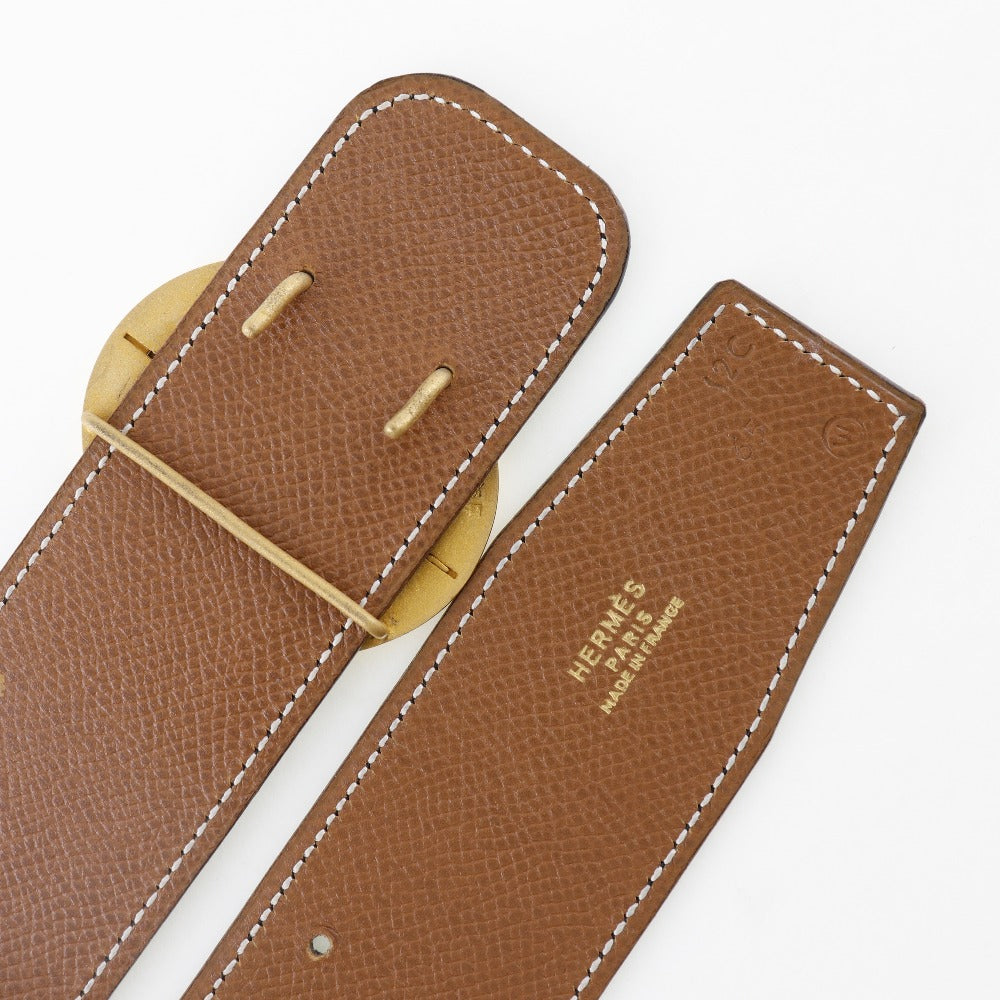 HERMES belt Boxcalf, Courchevel black Women Used