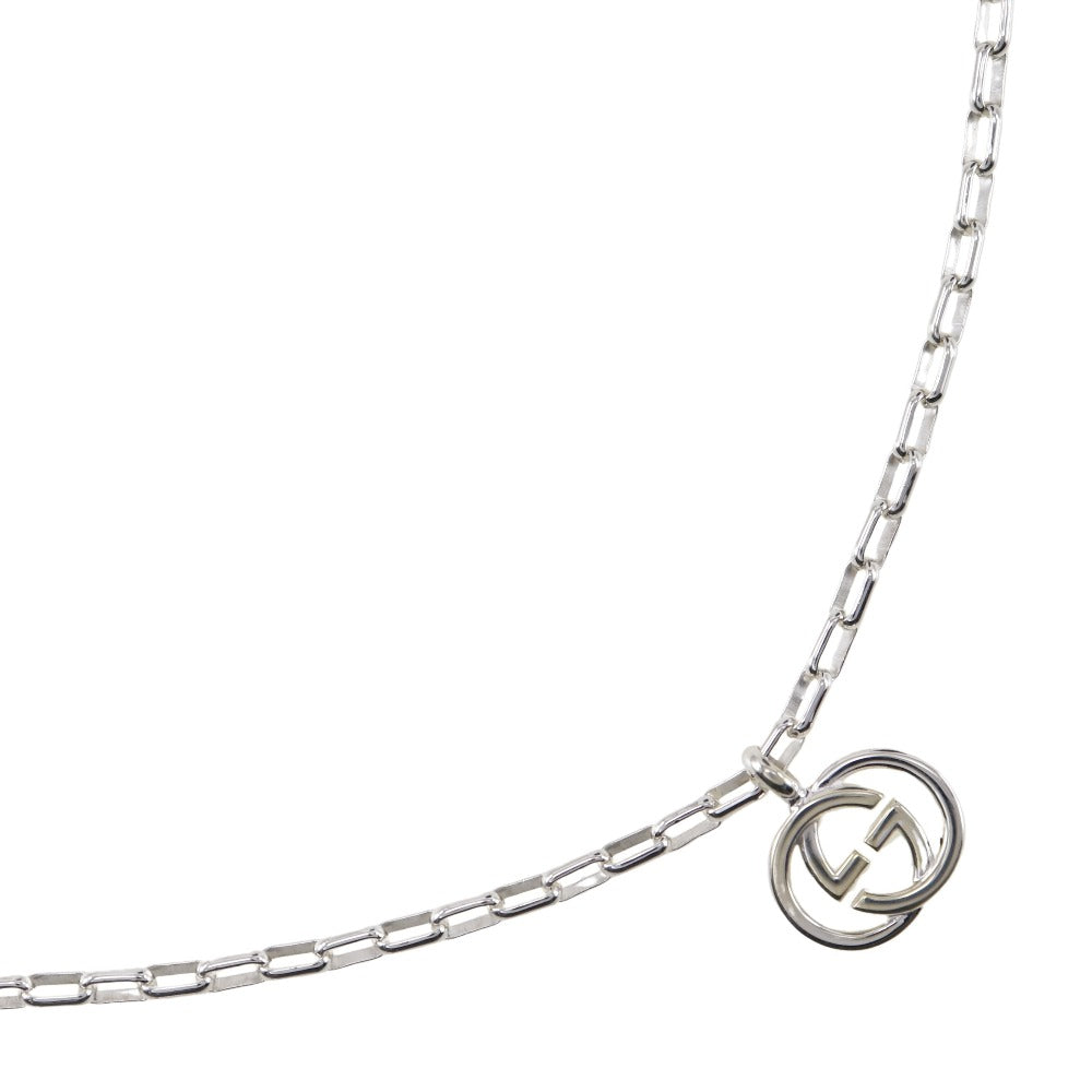 GUCCI Necklace Silver925 Silver Interlocking G unisex(Unisex) Used