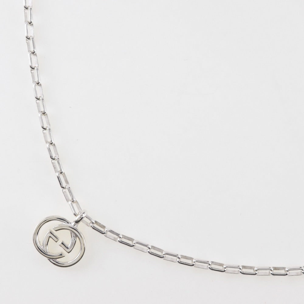 GUCCI Necklace Silver925 Silver Interlocking G unisex(Unisex) Used