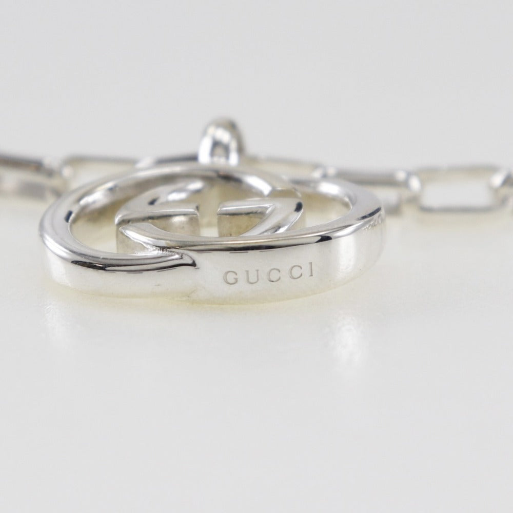 GUCCI Necklace Silver925 Silver Interlocking G unisex(Unisex) Used