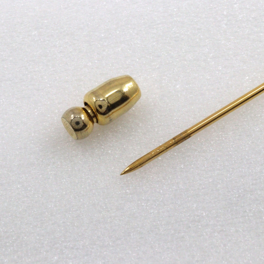 HERMES Brooch Plated Gold gold