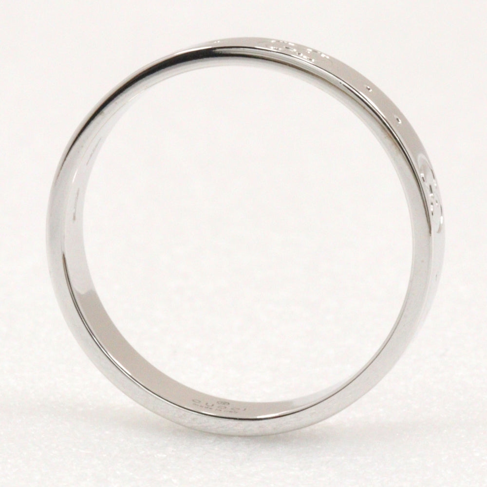 GUCCI Ring K18 white gold Silver Icon ring