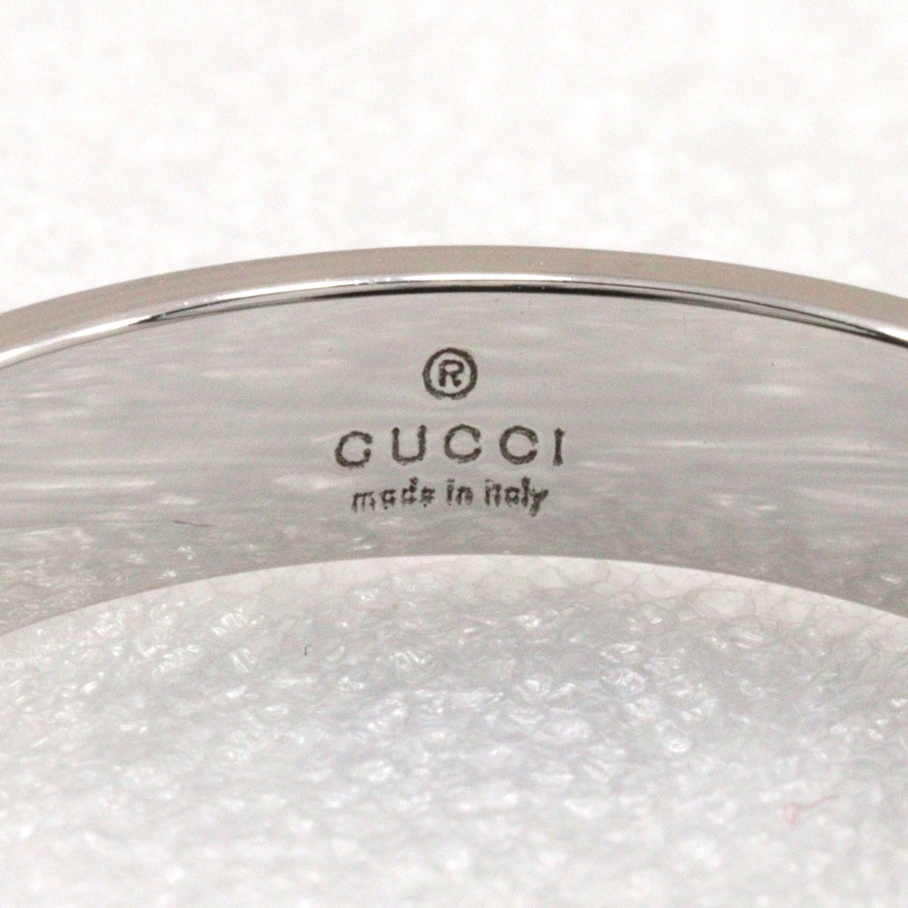 GUCCI Ring K18 white gold Silver Icon ring