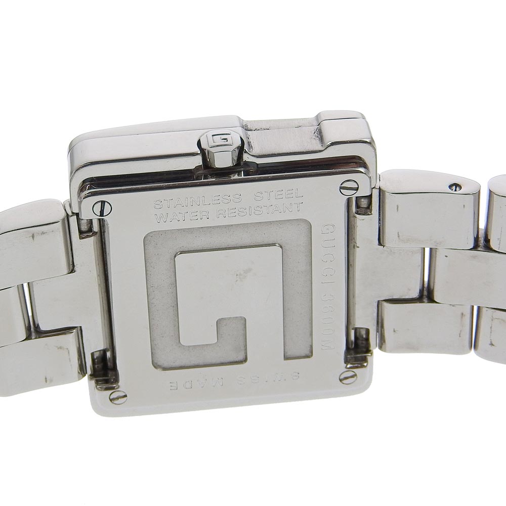 GUCCI Watches Quartz 3600M Stainless Steel black black dial Women Used