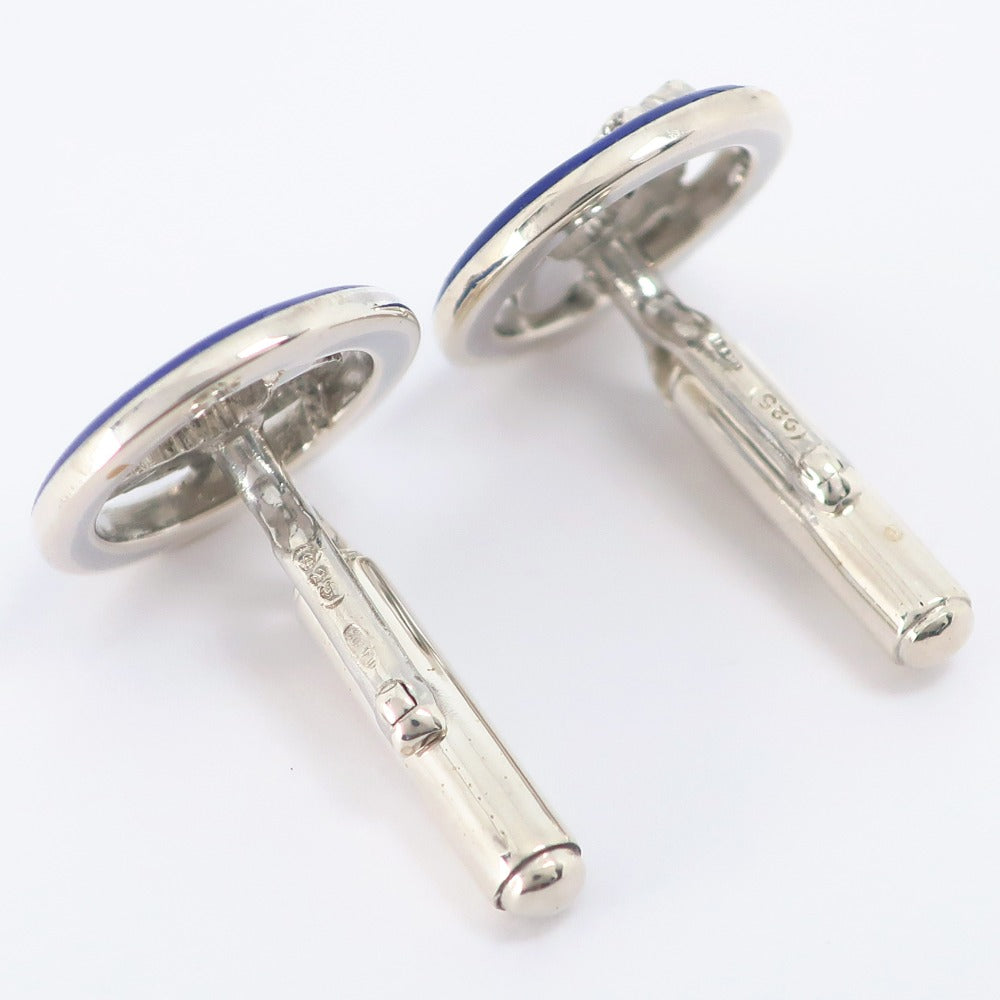 GUCCI cuffs Silver925, enamel Navy