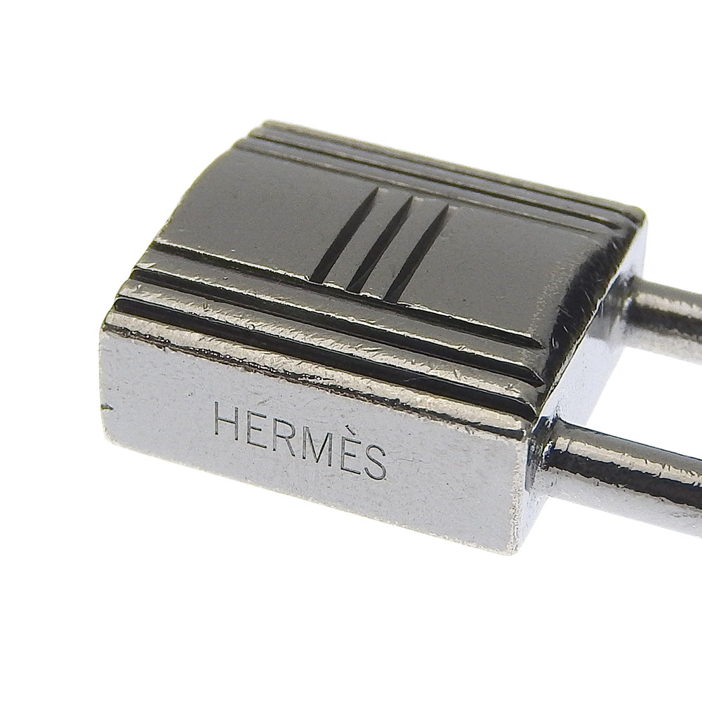 HERMES charm metallic Silver Back charm Amulet 4(Unisex) Used