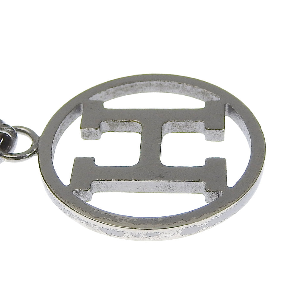 HERMES charm metallic Silver Back charm Amulet 4(Unisex) Used